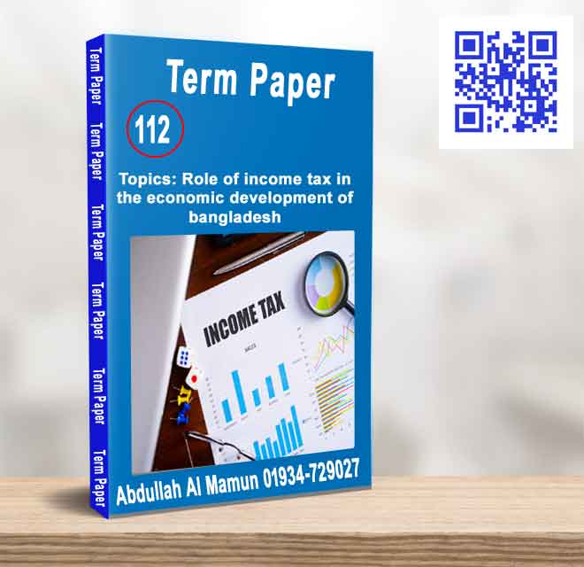 Role of income tax in the economic development of bangladesh