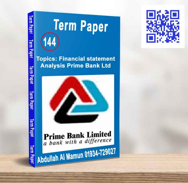 Financial statement Analysis Prime Bank Ltd