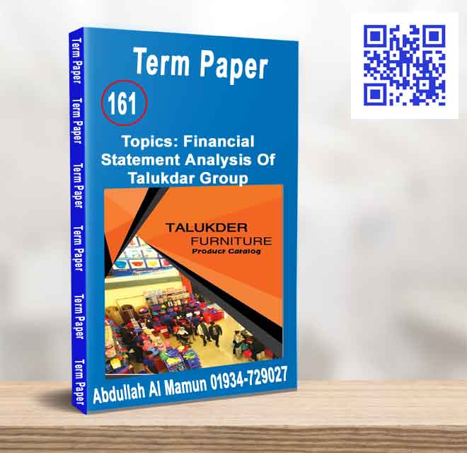 Financial Statement Analysis of Talukdar Group