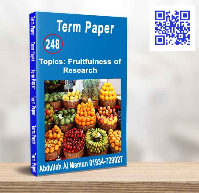 Fruitfulness of Research