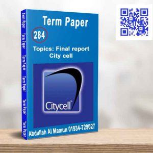 Final report City cell